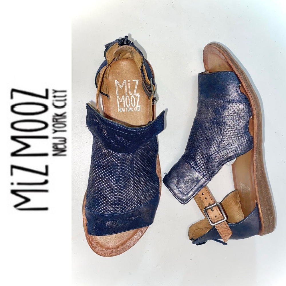 MIZ MOOZ blue Fiona sandals 40 Wide